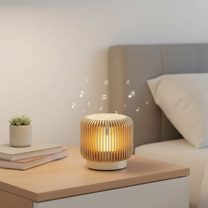 KUANGXIANG Produits les mieux classés 2025 Cadeau Lampe d'ambiance chaude Haut-parleur BT avec minuterie Aide au sommeil Machine à bruit blanc - Product Image 2