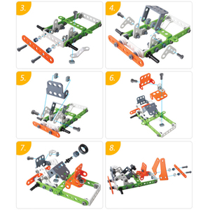 Bloques de Construcción STEM DIY, Juguetes Educativos <span class=keywords><strong>para</strong></span> Niños, Bloques Creativos 3D con Tornillos y Tuercas, Modelo de Ingeniería, Kit de Construcción - Product Image 4