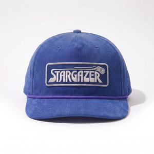 Casquette en velours côtelé non structurée avec logo brodé personnalisé OEM à 5 panneaux et fermeture snapback - Product Image 3