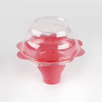 Couvercle transparent pour gobelets à cône de neige de 4oz et 8oz