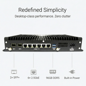 Mini PC Fanless 6x2.5G 2x10G SFP+ Core I3 1215U I5 1235U per Ufficio, Industria, Gateway di Rete, Server, Host Proxmox - Product Image 3