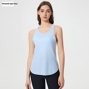 Tùy Chỉnh Nhà Máy Bán Buôn Phụ Nữ Của Yoga Hàng Đầu Mới Mùa Hè Lưới Gạc Vest Thoáng Khí Nhanh Chóng Làm Khô Chất Liệu Cho Trở Lại Thể Thao & Tập Thể Dục - Product Image 2
