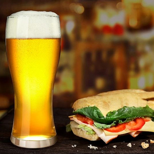 Hot Bán 16Oz Trong Suốt Dày Glass Uống Cup Cho Bia Rỗng Cổ Điển Người Đàn Ông Của Bia Kính Cốc - Product Image 3