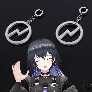 Pendientes de Clip Acrílicos Zhu <span class=keywords><strong>Sheng</strong></span> Da <span class=keywords><strong>Xing</strong></span> Hu Cos, Accesorios para Cantante Virtual Shen Chun, Superficie de Espejo - Product Image 1