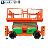 Nouvelle Plateforme Élévatrice Mobile à Ciseaux 2026, 4,5 m, 450 kg, Compacte Tout-Terrain pour Projets Miniers, Fourniture B2B