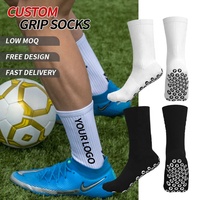 Nouvelles chaussettes de football professionnelles avec coussinets antidérapants en silicone améliorés, chaussettes de football pour hommes à haute élasticité et rembourrage