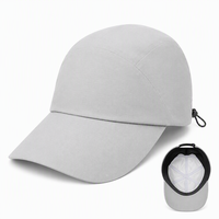 Sombrero de Sol Gris Claro de Ala Larga, Protección UV para Exteriores, Transpirable, Ajustable, Gorra de Ciclismo para Senderismo y Running, Proveedor Mayorista