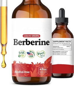 Gouttes liquides de berbérine biologique à marque privée, force maximale, formule avancée <span class=keywords><strong>pour</strong></span> la gestion du poids et le soutien de l'insuline - Product Image 1
