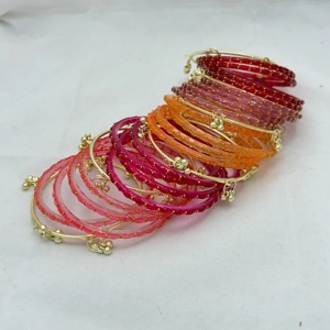 Bracelets élégants en verre plaqué argent pour femmes, accessoires de poignet modernes et tendance, empilables, pour un usage quotidien - Product Image 4