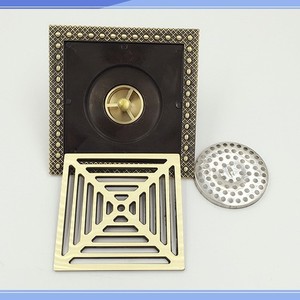 Drenaje de Piso de Cobre Estilo Europeo, Rectangular de 15x15cm, Anticorrosión, para Uso en Exteriores - Product Image 4