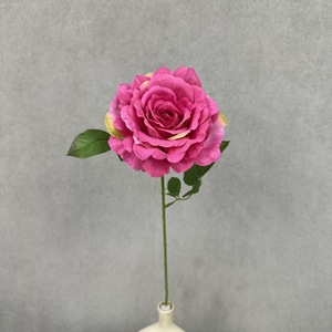 <span class=keywords><strong>Rosa</strong></span> Artificiale in Seta Rossa e <span class=keywords><strong>Rosa</strong></span> da 13cm, Fiore in Velluto per Decorazioni Domestiche, San Valentino, Realistico Stile Instagram - Product Image 6