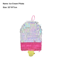 Pinata flamant rose petit masque hawaïen pour les yeux bâton fournitures de fête tropicale pour Pâques thèmes d'été décorations d'anniversaire de piscine