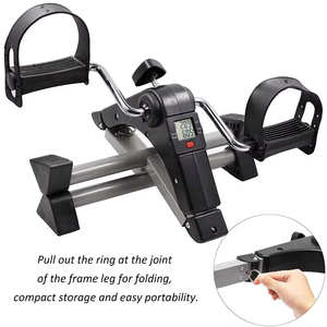 Mini vélo d'exercice pliable pour les bras et les jambes, vélo de bureau portable pour adultes et seniors - Product Image 5