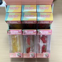 Jouets Squishies en forme de balle et cube fraise, jouets anti-stress faits à la main, à remontée lente, cadeaux en plastique, vente en gros