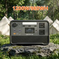 Générateur solaire à charge rapide de qualité supérieure 1200w 2400w 3600w 6000W 110V 240V AC, station d'alimentation portable pour le camping en plein air, les voyages en camping-car