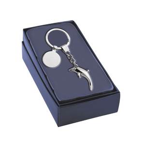 Portachiavi Portamonete a Forma di Delfino, Elegante Portachiavi in Metallo in Lega di Zinco con Logo Personalizzato, Design a Moschettone alla Moda - Product Image 2
