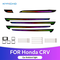 KYNCHO pour Honda CR-V 2017 2022 Symphony, kit d'éclairage ambiant LED 64 couleurs pour voiture, contrôle par application Bluetooth, éclairage intérieur automobile 12V