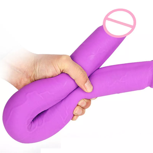GF doppio lato Dildo per lesbiche giocattoli del sesso all'ingrosso gomma Silicone Super Realisticas nero grande cazzo pene prodotti per adulti - Product Image 2