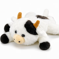 Peluche Mignonne Vache 16cm, Jouet en Peluche Doux Fraise avec Rembourrage en Coton PP