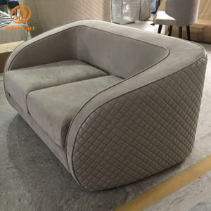 أرائك حمراء وزرقاء داكنة مفردة من المخمل قابلة للتمدد بحجم كبير ومخصصة, مجموعة أثاث loveseat للترفيه - Product Image 3