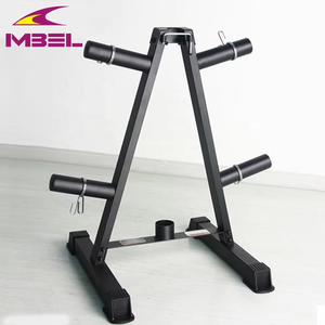 Support pour plaques de poids de fitness, 7 broches, 50 mm, supports et étagères de rangement pour plaques, équipement de gym, acier en forme de A pour poids olympiques - Product Image 4