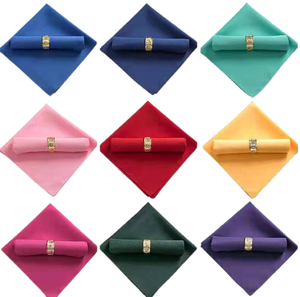 Servilletas de tela blanca Servilletas de cena Servilletas de mesa lavables para cenas, restaurantes, bodas, decoración, banquetes, eventos - Product Image 3