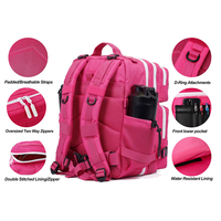 Sac de voyage imperméable personnalisé Trailpop avec logo, pour le sport, la randonnée, le camping, la remise en forme, sac à dos tactique rose 25L