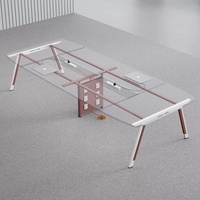 Table de réception et de négociation pour salle de conférence au design minimaliste avec prise intégrée, table de bureau et de conférence