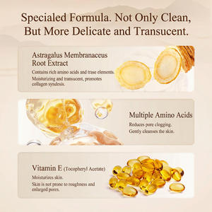 ผลิตภัณฑ์ทำความสะอาดผิวหน้าสูตรอ่อนโยนด้วยกรดอะมิโน ช่วยควบคุมความมัน ลดสิว ทำความสะอาดล้ำลึก สำหรับแบรนด์ส่วนตัว (Private Label) โฟมล้างหน้า - Product Image 5