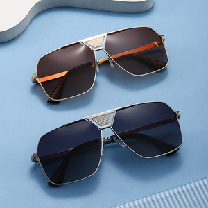 Nouvelles lunettes de soleil polarisées à monture carrée en métal, protection UV380, tendance européenne et américaine, unisexe, mode 2406 - Product Image 3