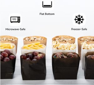 Bolsa de Papel Kraft Simple, Reciclada y Resistente a la Grasa, para Pan, Baguette, Donuts, Bagels, Empaque para Llevar de Panadería - Product Image 6