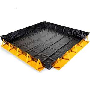 Berm <span class=keywords><strong>de</strong></span> rétention <span class=keywords><strong>de</strong></span> liquides en bâche PVC enduite en forme <span class=keywords><strong>de</strong></span> L personnalisé - Product Image 3