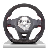 Volant adapté au volant LED en Fiber de carbone pour volant VW MK7