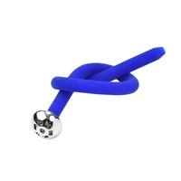 Sondes urétrales en silicone à 7 trous, tête en métal, jouet sexuel BDSM, plug pénien, dilatateur pour homme