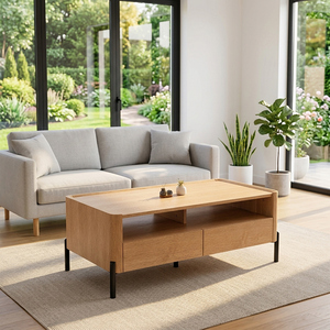 Mesa de <span class=keywords><strong>Centro</strong></span> Moderna de Madera para el Hogar, con Cajones de Almacenamiento, Cuadrada, Minimalista, para la Sala de Estar, Precio de Mayoreo - Product Image 5