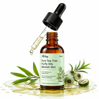 Huile faciale pure d'arbre à thé australien 30 ml, légère, à absorption rapide, purifie les peaux grasses et sujettes à l'acné, apaise les rougeurs et les éruptions cutanées sans obstruer les pores, OEM