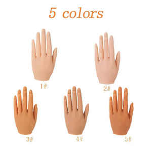 Mains en Silicone pour <span class=keywords><strong>Nail</strong></span> <span class=keywords><strong>Art</strong></span> Mannequin pour Manucure <span class=keywords><strong>Pose</strong></span> Mains pour Manucure Armature Intérieur - Product Image 4