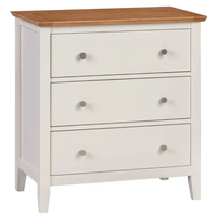 Commode de salon, armoire de rangement à 3 tiroirs, commode à tiroirs en bois