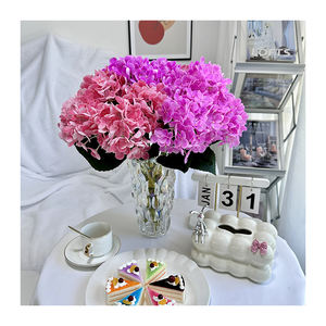 Decoraciones DE BODA artificiales 5 cabezas de flores de hortensia 3D de tacto <span class=keywords><strong>real</strong></span> - Product Image 5