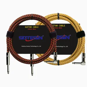 Cable USB personalizado de 3M a 6,35mm 6,35mm cable de guitarra línea de ruta de audio Cable de guitarra eléctrica para pedal amplificador de bajo