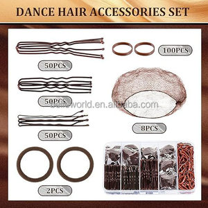 Accesorios <span class=keywords><strong>para</strong></span> el cabello de baile personalizados de fábrica BELLEWORLD, juego de productos con caja, 260 Uds., pinzas <span class=keywords><strong>para</strong></span> el cabello de <span class=keywords><strong>Ballet</strong></span>, redecillas <span class=keywords><strong>para</strong></span> el cabello - Product Image 2