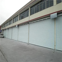 Porte à enroulement en aluminium résistante au vent, panneau épais anti-pression pour garage, usine, entrepôt, cour extérieure