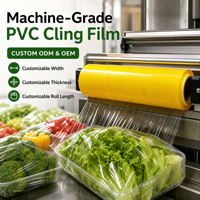 Biologisch afbreekbare clingfilm, composteerbare PLA PBAT transparante voedselveilige plasticfolie rol