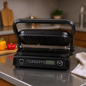 14.4 \ "Plaque de cuisson électrique commerciale 1800W Grille de comptoir intérieure en fer antiadhésif Plaque de cuisson Restaurant Teppanyaki Grill 7 1 - Product Image 2