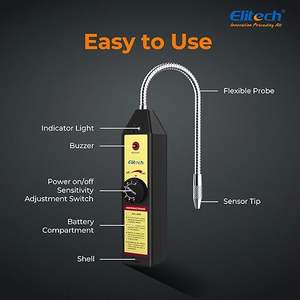 เครื่องตรวจจับการรั่วไหลของสารทำความเย็น Elitech WJL-6000 เครื่องทดสอบก๊าซฮาโลเจน สำหรับระบบปรับอากาศ HVAC ตรวจจับสารทำความเย็น R22 R410A R134A - Product Image 5