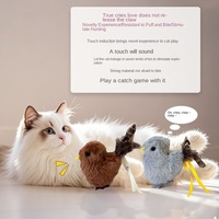 Jouet pour chat modèle KDL25326 Fujian Self-Hi Anoxi, simulation de son, plume en peluche, bâton intelligent pour taquiner, artefact automatique