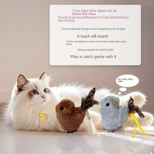 Jouet pour chat modèle KDL25326 Fujian Self-Hi Anoxi, simulation de son, plume en peluche, bâton intelligent pour taquiner, artefact automatique - Product Image 3