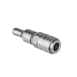 Conector de Agua para Jardín Colgante, 1/4 Macho-Hembra, Acoplamiento Rápido Universal Ajustable, Cabezal Autoblocante de Acero Inoxidable para Riego - Product Image 2