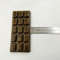 Barre de chocolat simulée colorée en PU, jouet amusant à presser, anti-stress, accessoire décoratif, cadeau unisexe