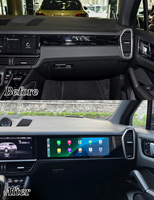 Pantalla de 15'' con Sistema Android 13 de Qualcomm, Radio para Auto, Pantalla de Entretenimiento para Copiloto y Pasajero para Porsche Cayenne 2018-2023, Carplay Inalámbrico